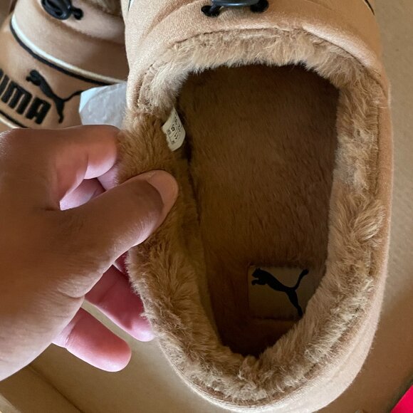 Firm. Rare Puma Tuff Mocc Jersey Slippers in Tiger's Eye. Men's 12. RUN SMALL! - Picture 5 of 12